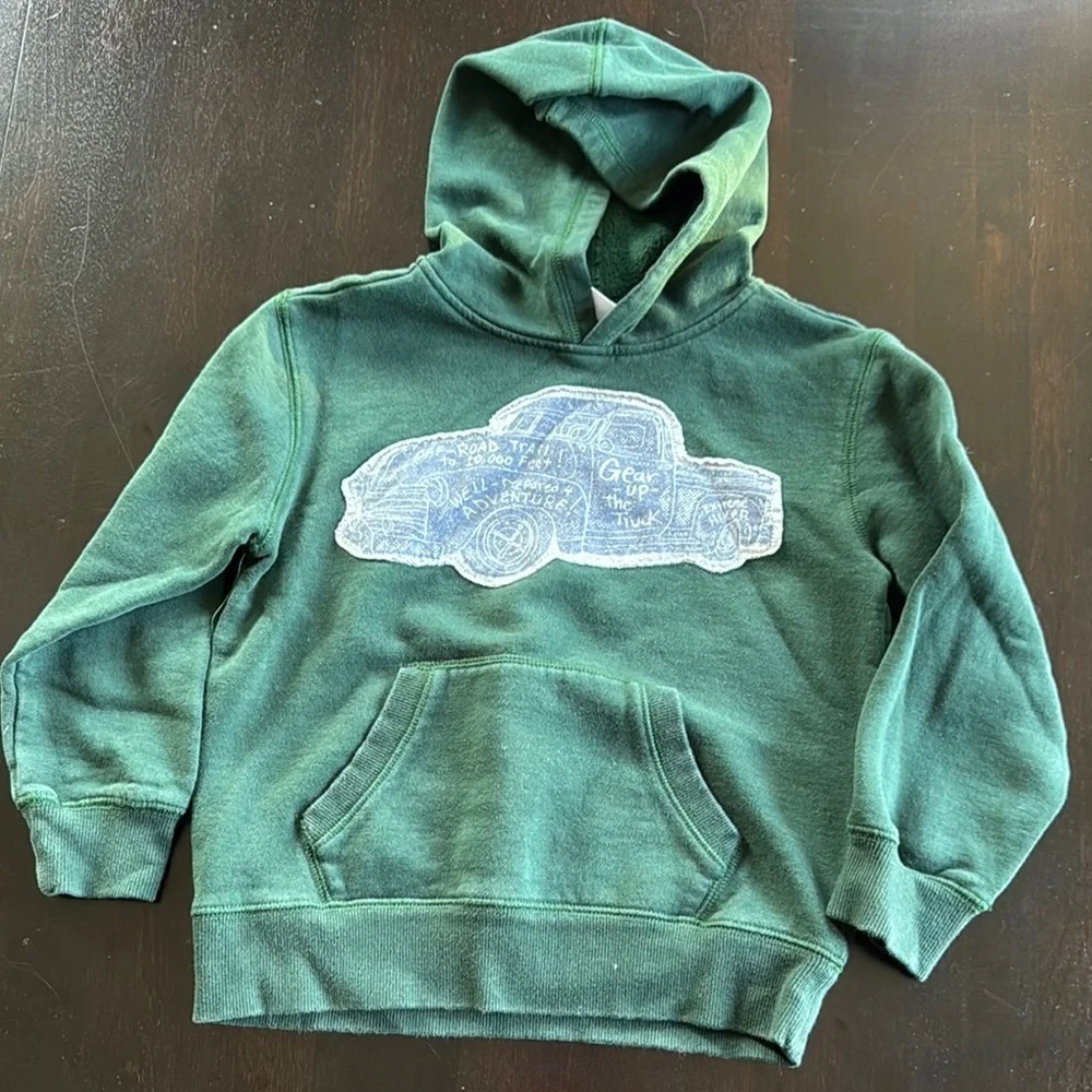Gymboree Green Sweatshirt with Car Design